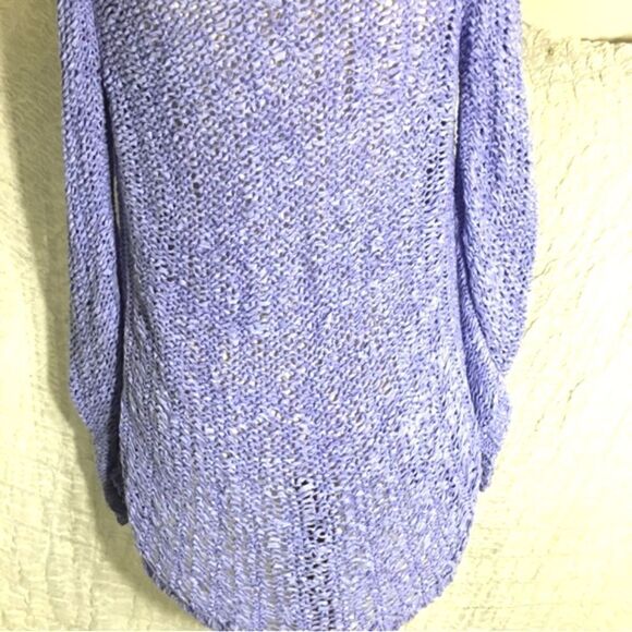 Chico’s Lavender Chunky Knit Open Cardigan Size M (1) - Picture 8 of 10